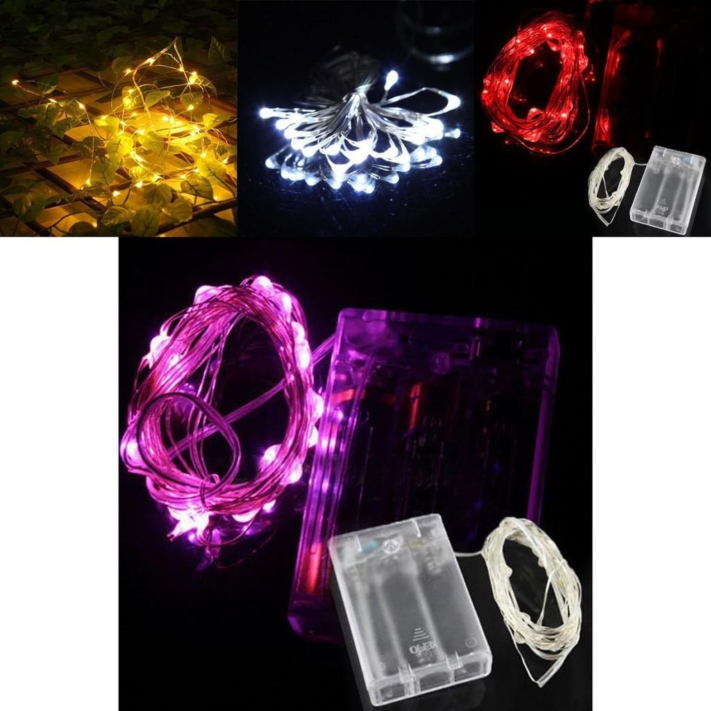 Elegante LED-Batterie-Lichterketten mit wasserdichtem Kupferdraht für Heimdekoration