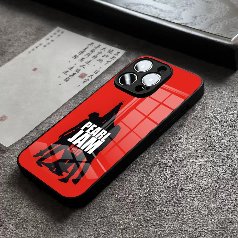 

Fashion Future Days P-pearl Jam Phone Case For IPhone 17 16 Pro Max 15 Plus 14 Pro 12 11 13 Mini X XR XS Max SE Glass Cover iPhone13 Pro