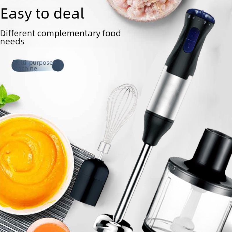 110V Handheld Food Processor & Meat Grinder Set - Egg Beater, Baby Food & Supplement Mixer.