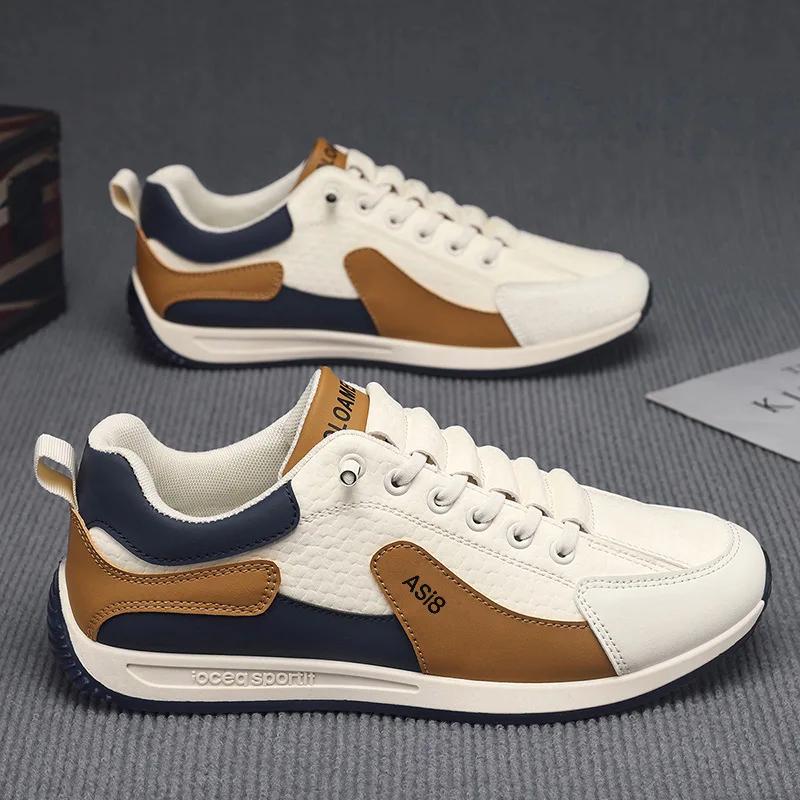 2025 New Men Sneakers Fashion Thick Sole Men Casual Shoes Luxury Breathable Outdoor Male Running Shoes Lace-Up Mens Tennis Shoes