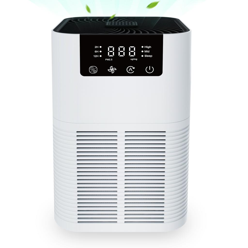 HEPA Desktop Air Purifier with Ionizer & Aromatherapy Portable CADR LED Night Light Auto Mode for Home Office Entertainment