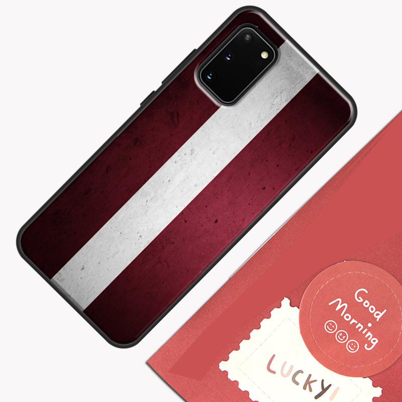 Latvia Flag Phone Case For Samsung Galaxy S25 Ultra S20 S21 S22 S23 S24 S9 S10 Plus S24 FE Cover Shell