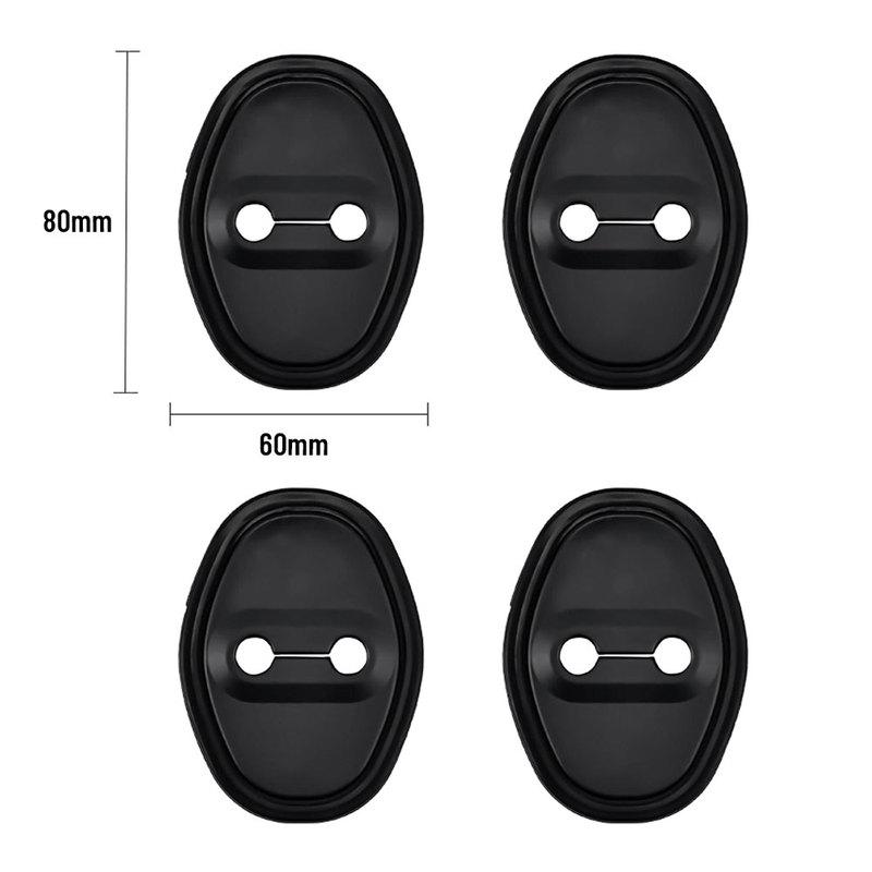 For NISSAN Rogue -2024 Car Door Shock Absorber Door Lock Protector Silicone Auto Door Lock Latches Cover Accessories