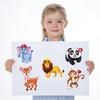 816Sheets Cute Animals Puzzle Stickers Diy Decorative Children’S Puzzle Skateboard Notebook Waterproof Daily Toys Gifts Sticker