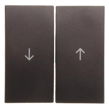 Keys with "arrow" symbol print for roller shutter switches, anthracite