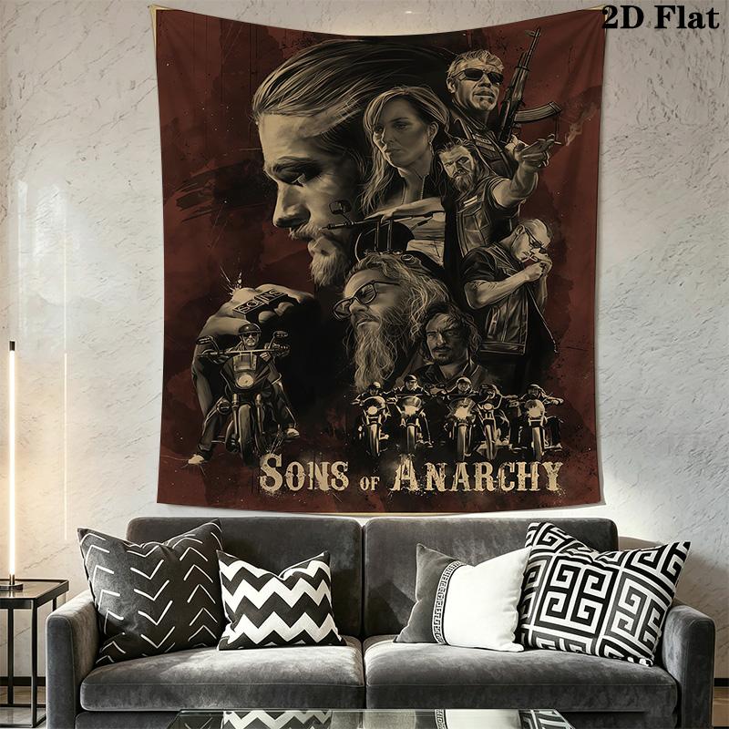 Anarchy Band Wall Tapestry Tapestry Wallmounted Fashion Print Background Wall Hanging Cloth Work Of Art Homestay Soft Decoration Tapestry