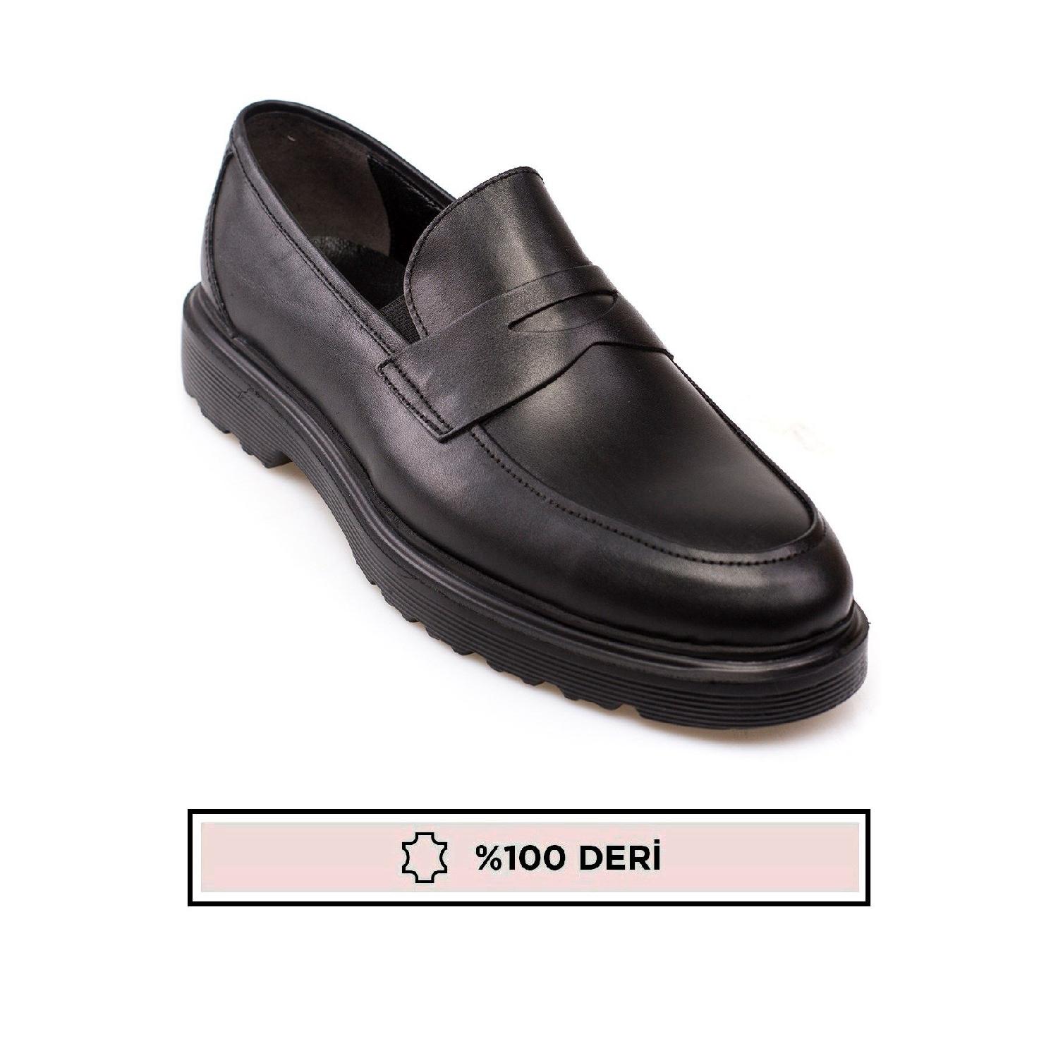 

Genuine Leather, High-sole, Loafer Men s Leather Shoes 40 чёрный