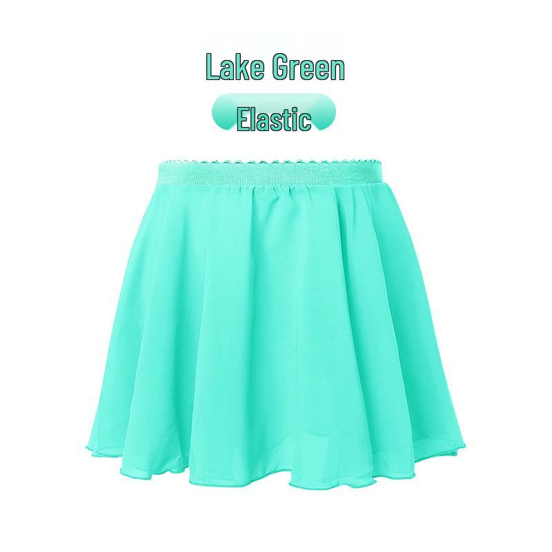 Mädchen Chiffon Elastischer Tanzrock – Leichte Übungskleidung