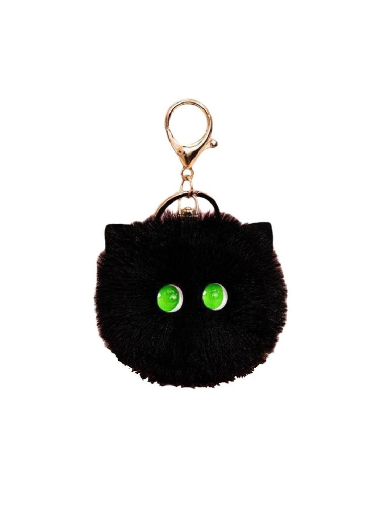 Cat Cute Blush Plush Keychain Soft Furry Handmade Backpack Decoration Souvenir