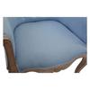 Fauteuil - DKD Home Decor - Bleu - Bois - Polyester - 1 place - 58 x 56 x 69 cm