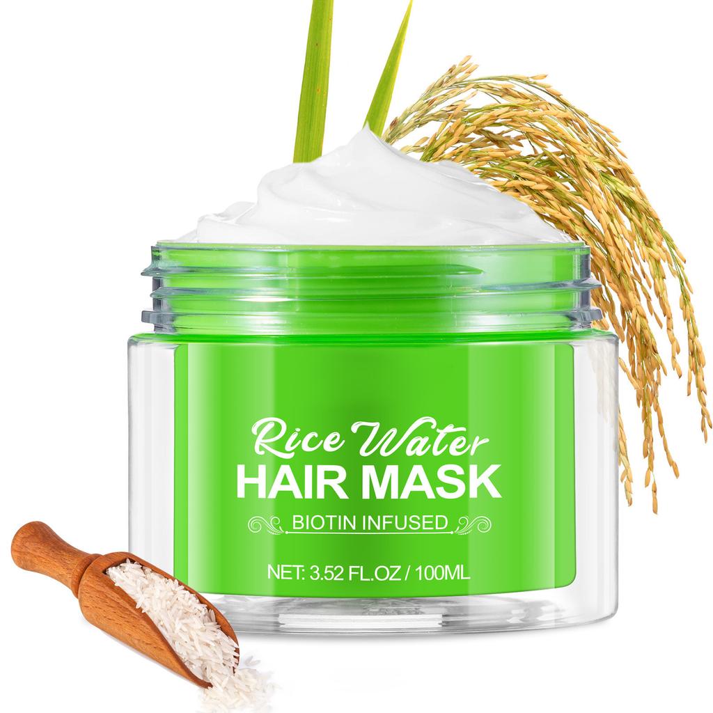 Rice Hair Mask Rice Water Conditioner Deeply Repairs And Nourishes Dry Hair 100ml