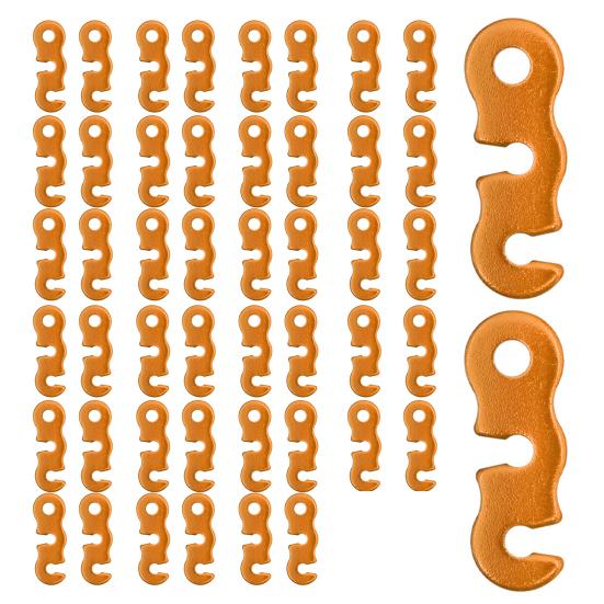 20/48/80/100Pcs Aluminum Alloy Guyline Cord Adjuster Tent Tensioner Heavy Duty Outdoor Camping Hiking Backpacking Tent Wind Rope Buckle