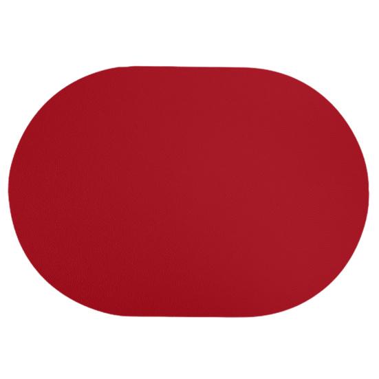 Ovales Western-Tischset aus Kunstleder, faltbar, platzsparend, einfache Aufbewahrung, verschleißfeste Schutzunterlage