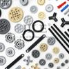 116pcs MOC Bulk Technical Parts Pin Liftarm Block Bricks Playset Axle Connector Gear 40 Tooth Brick Playset Fits For Technology Toys  Playsetss