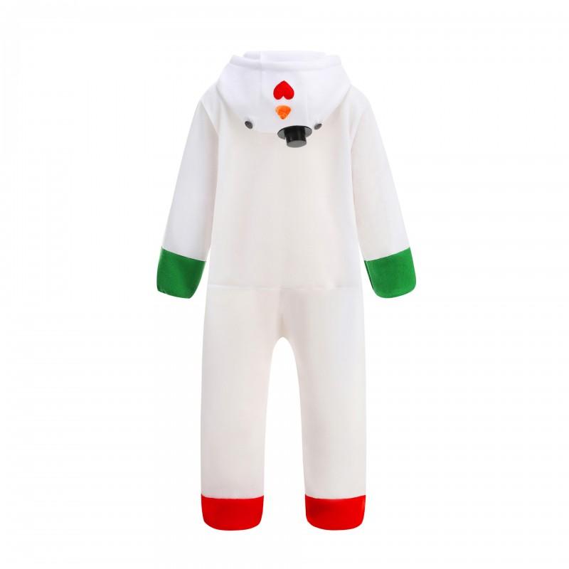 Kids Winter Snowman Costume Set Christmas Performance Toddler Snow Child Dance Outfit Neutral Unisex