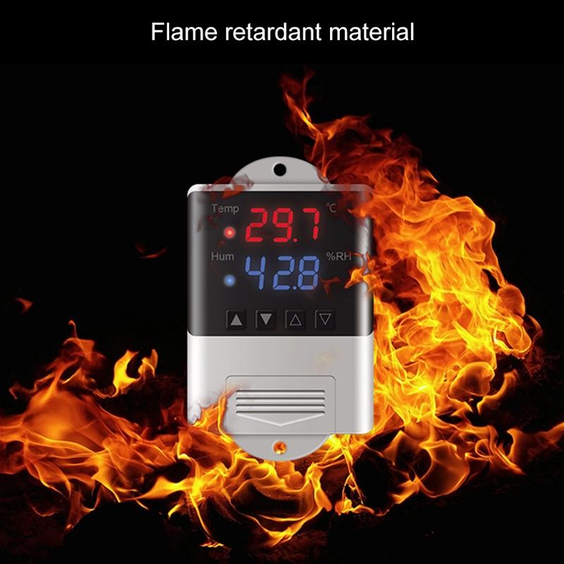 Professional Thermometer Hygrometer 20~60°C/0~100%RH Temperature & Humidity Controller Suitable for Incubator Greenhouse