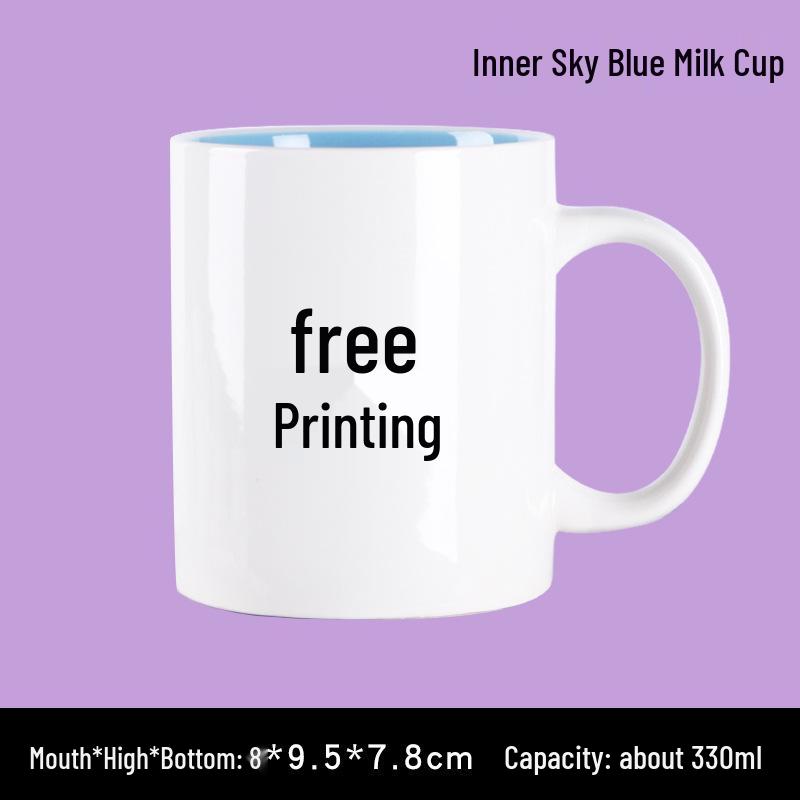 Kreative Keramiktasse mit individuellem Logo für Thermotransfer und Werbegeschenk