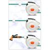 Retractable Garden Hose Reel Slow Return Auto Rewind Retractable Garden Hose Reel Wall Mount with Sprayer Nozzle for Car Wash