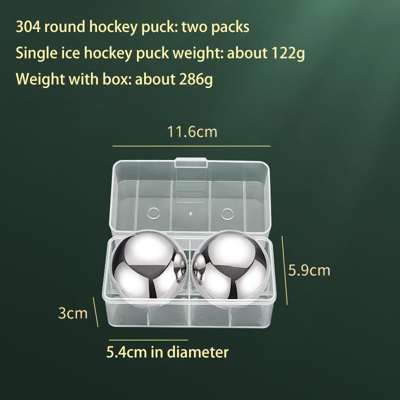 

2pcs 304 Stainless Steel Ice Cubes Quick-Frozen Ice Balls Iced Tartar Whiskey Round Metal Ice Kitchen Bar Utensils