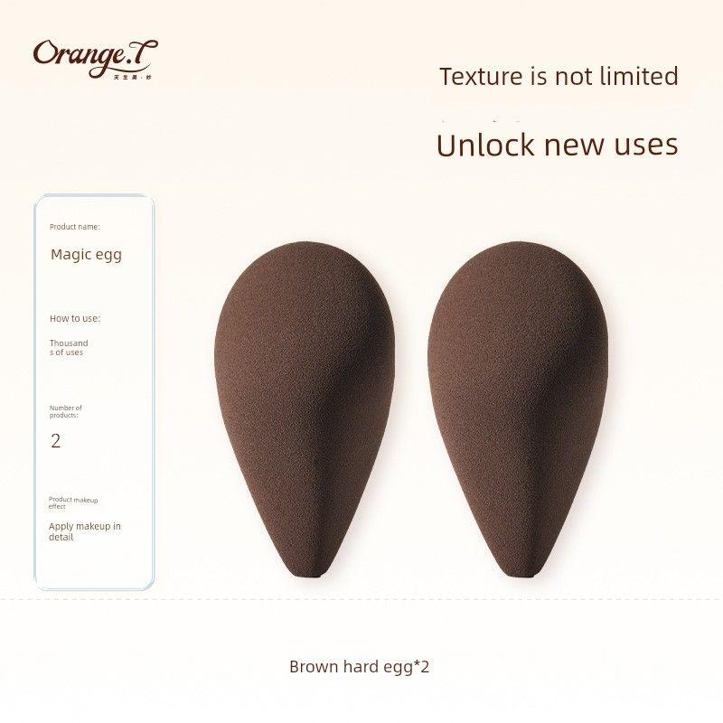 

Orange Tangshengongqiao Egg Cosmetic Egg Soft Not Easy to Smeared Makeup Special Wet and Dry for Makeup Artist Beauty Blender Not Stuck Powder [Recommended for Dry Use] Shen Gong Qiao Dan