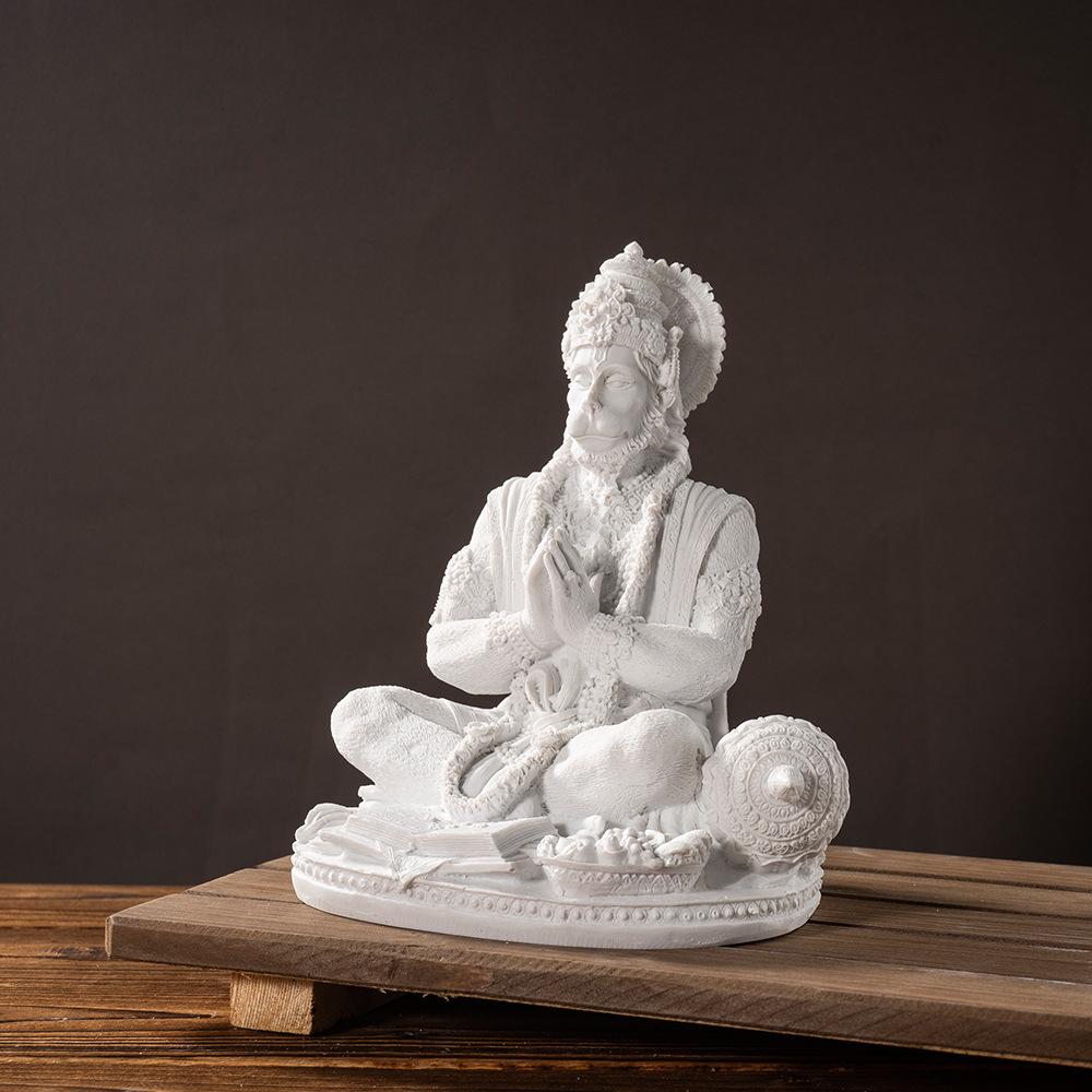 Hanuman Południowoazjatyckie Rękodzieło z Żywicy Ozdoby Indyjska Dekoracja Domu Kreatywne Dekoracje Biurkowe na Prezent