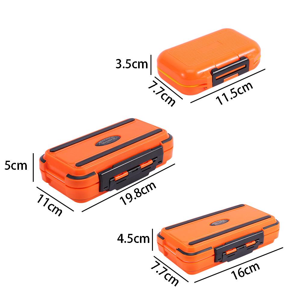Plastic Waterproof Double Side Storage Luya Fishhook Case Bait Container Fishing Box Lure Case
