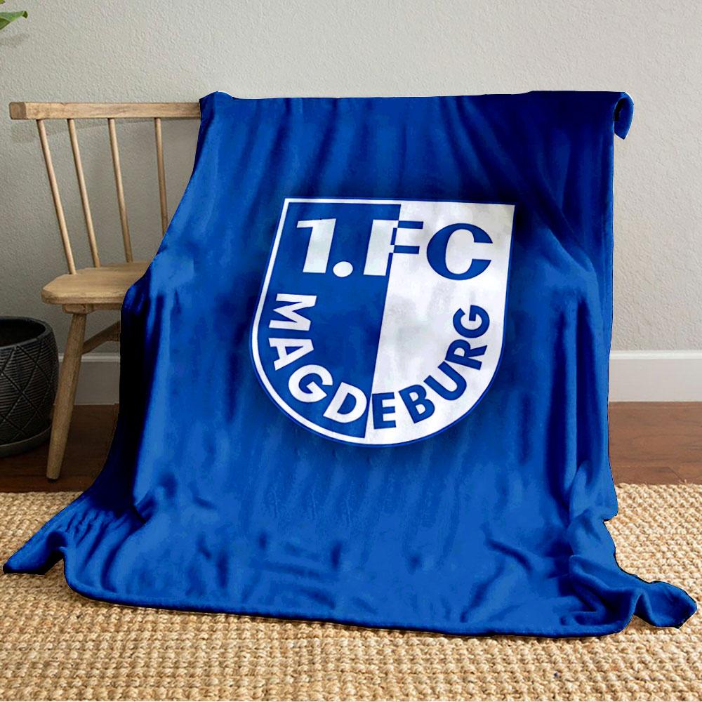 1.FC Magdeburg Logo Blanket for All Seasons Blanket Lunch Break Throw Gift