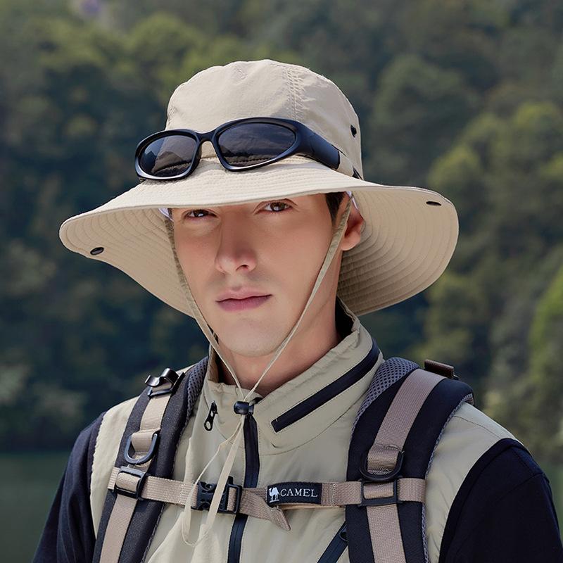 Summer big brim sunscreen hat outdoor mountaineering fishing visor quick drying waterproof bucket hat fashion hat women