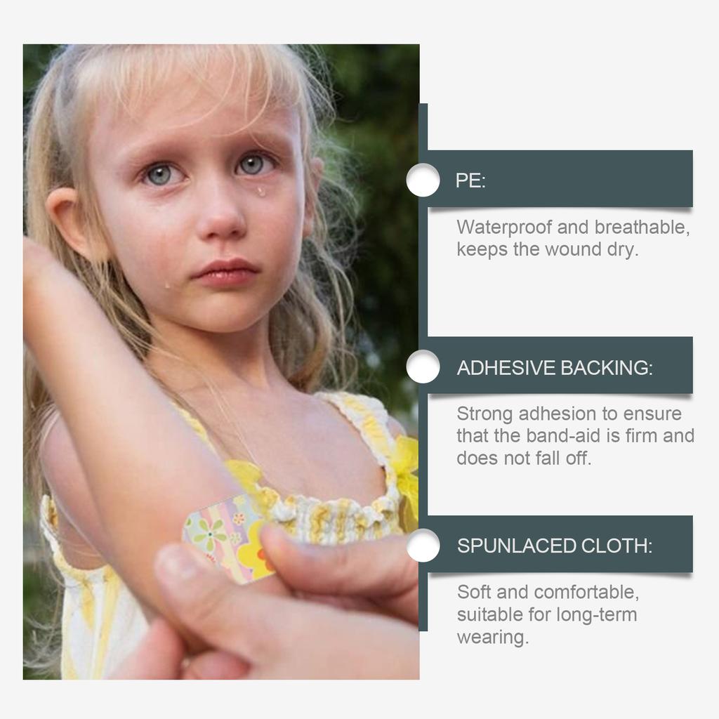 50Pcs/Box Cartoon Pattern Band Aid Hemostasis Adhesive Waterproof Bandages First Emergency Kit Wound Plaster Patches For Kids