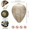 Outdoor Wasp Nest Driver Bee Swirling Fabric Paper Lantern, Egg Shape Hanging Paper Lantern, Trap Trap Bee Wirling Silk Fabric Lantern Water Resistant