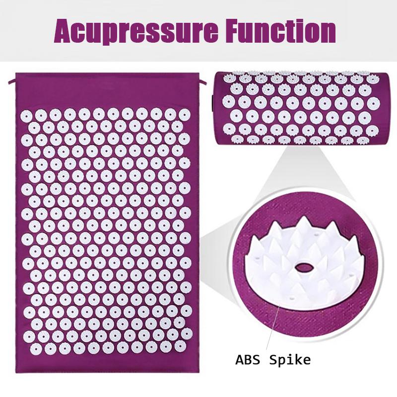 Acupressure Massage Mat Yoga Mat Acupoint Therapy Relaxation Mat Fitness Exercise Mat Body Pain Relief Mat Home Wellness Mat