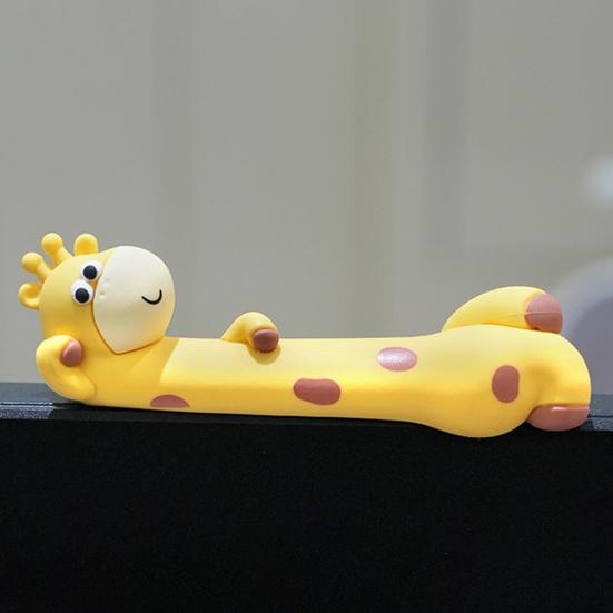 4 Buc Figurine Desen Animat Decorare Monitor Calculator Fruct Pisică Extinctor Girafă Zeul Bogăției Statuetă Sculptură Rășină Ornament Bord Mașină