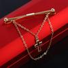 Cross Pendent Non-injury Clothing Tie Clip Women Collar Bar Men Collar Clip Neckwear Accessories