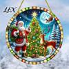 Acrylic Hanging Decorations Christmas Tree Ornaments, Festive Pendants with Lanyard for Holiday Ornaments Party Home Decoration, Indoor Scene