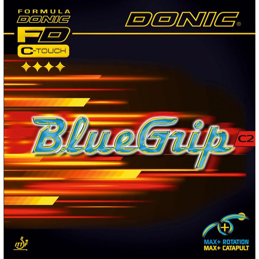 DONIC Blue Grip C2 Table Tennis Rubber (Red, MAX)