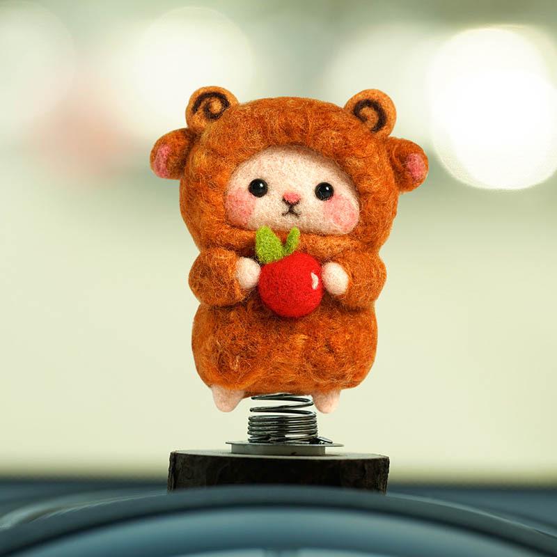 Kit Artizanal DIY Oaie din Pâslă de Lână - Ornament Handmade & Antistres