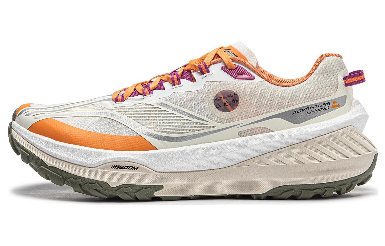 Li Ning Dilu Устойчивые к истиранию Амортизирующие Низкие Беговые Кроссовки Женские Кремовый ARNT004-9 37
