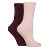 Glenmuir - Lot de 2 Chaussettes Femme Thermiques Mi-Bottes Laine Chaudes