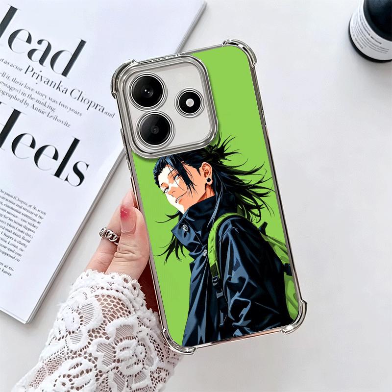 Anime Geto Suguru JUJUSU Soft Phone Case For Xiaomi Redmi Note 14 15 Pro Plus 13 12 11S 11T 5G 10 9S 9 Plating Anti-Fall Fundas