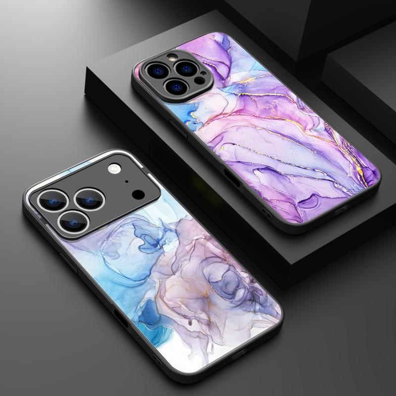 Sandstone Marble Pattern Phone Case For iPhone 17 Pro Max Case iPhone 16 Pro Max 15 14 13 16E 17E Magnetic For Magsafe Hybrid Matte Cover