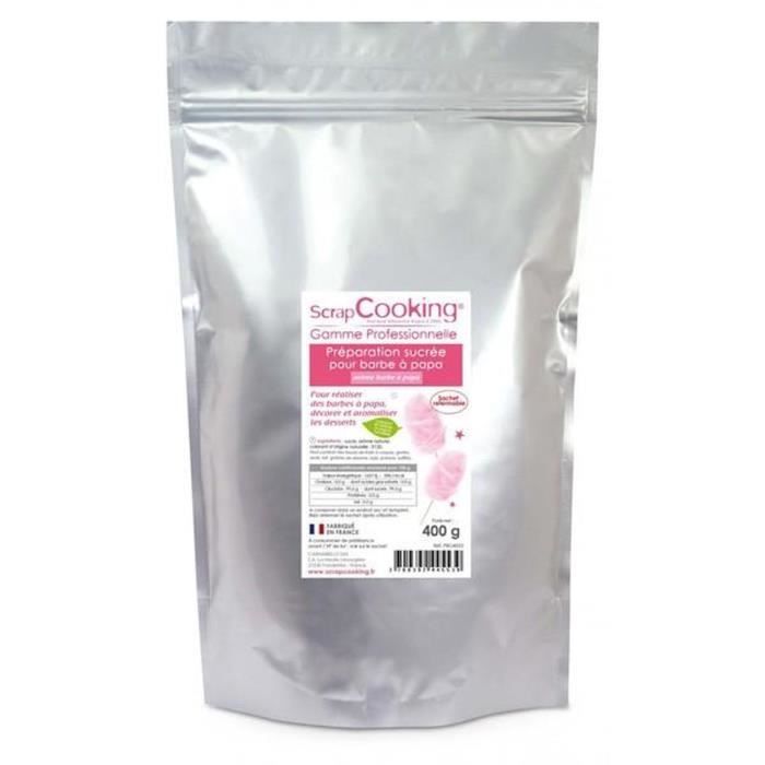 Appareil à barbe à papa - SCRAPCOOKING - Préparation rose - 800 g