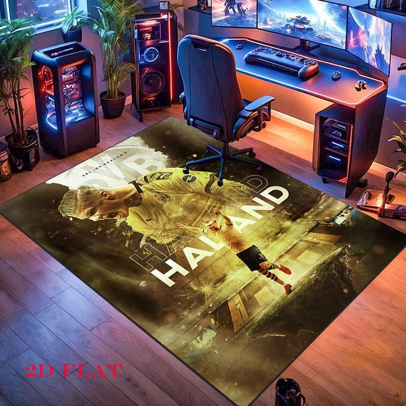 football star Carpet Rug for Living Room Bedroom Home Sofa Decoration,Kids play Nonslip Floor Mat