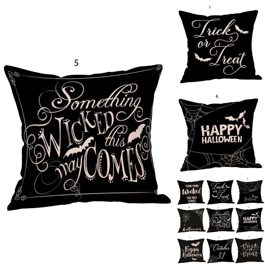 Luxurious Halloween Pillow Cover Fall Decor Pillow Case For Sofa And Waist Cushion