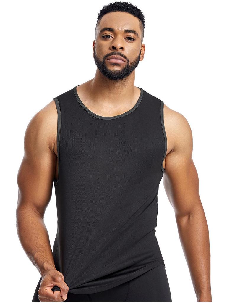 Pánská síťovaná prodyšná fitness vesta na léto, rychleschnoucí sportovní tílko na běh a basketbal, odolné proti potu, velká velikost.