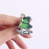 'twas the 'tism m'lord Emaille-Anstecknadeln Lustige Frosch-Broschen Revers-Anstecker Cartoon Tier Zitate Schmuck Geschenk für Freunde
