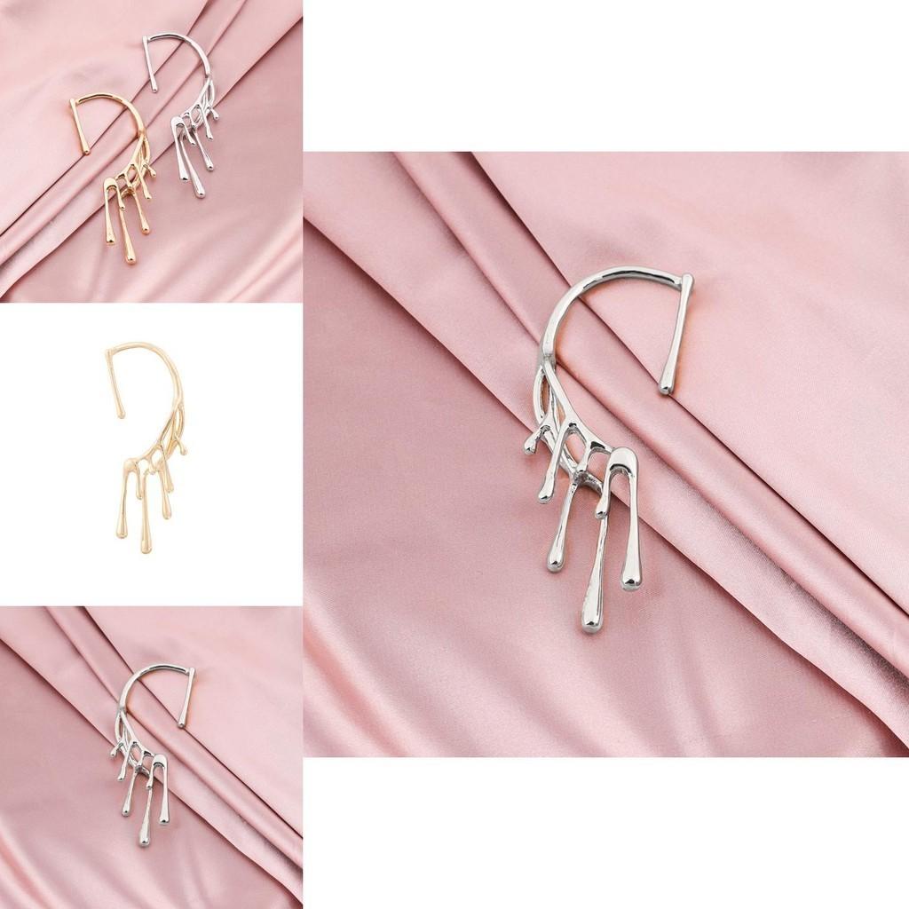 Chic Geometric Alloy Earrings With Irregular Lava Drop Design In Gold Silver And