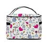 Große Make-up-Tasche Benutzerdefinierte Cartoon-Arzt Krankenschwester Enfermera En Apuros Tragbar Reißverschluss Reise Kosmetikpinsel Tasche Organizer