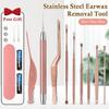 Ear Cleaning Kit With Led Light Ear Wax Removal Kit For Kids And Adults Earwax Spoon Digger & Tweezers Ear Cleaning Tool Set