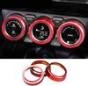 New Jimny/Jimny Sierra Aluminum Air Conditioning Dial Cover Set of 3 | Custom Parts