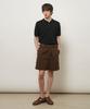 GENERALIDEA Man Temperature Cut Cool Button Collar Half Knit [Black] / Gf2Mkp013